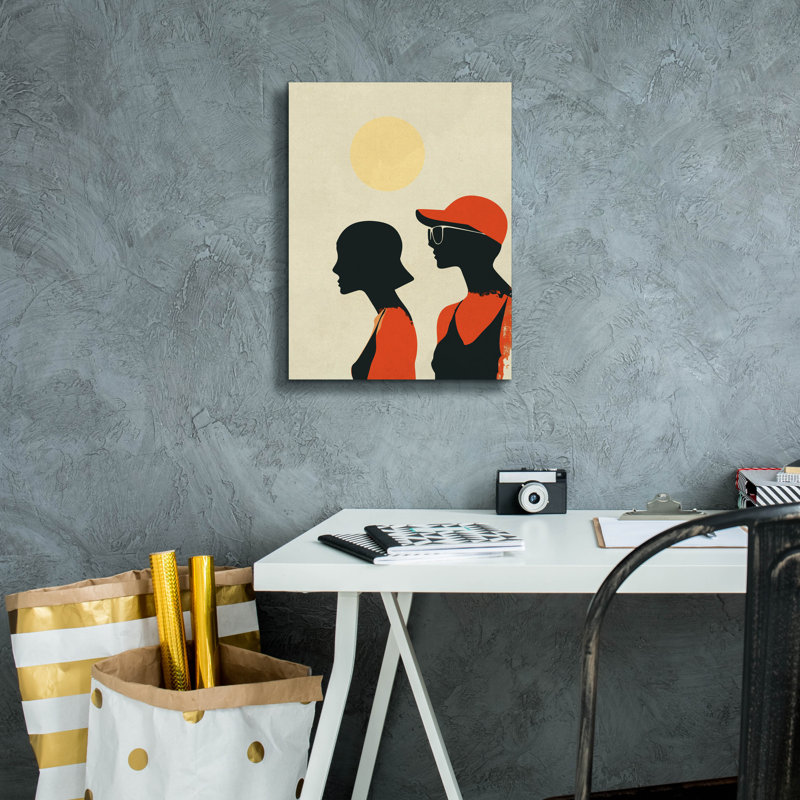 Toile épique Graffiti «Sunny Sister» par Layla Oz, 12 po x 16 po, H 16 po x l 12 po