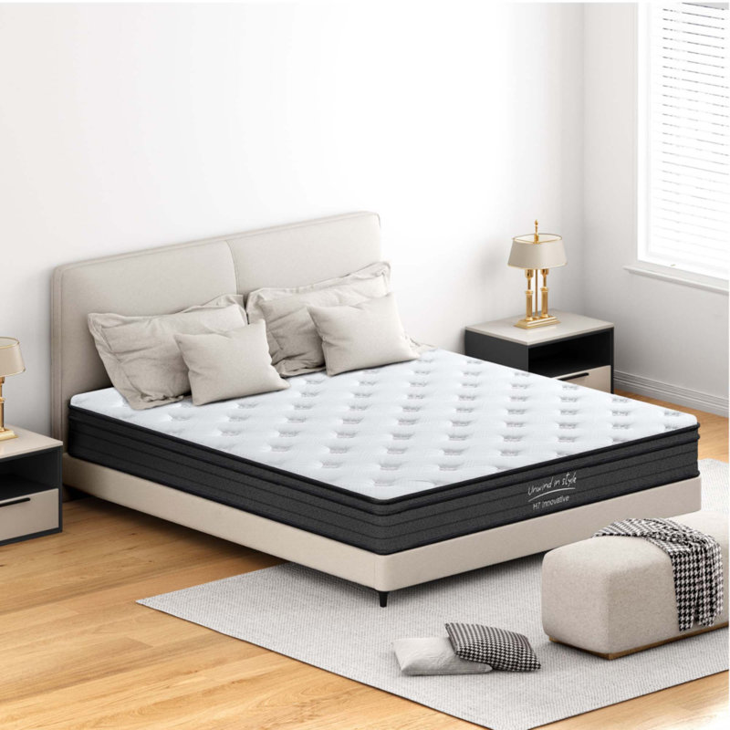King Size Mattress, 10 Inch Hybrid Mattress, King, 10"