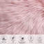 Tapis rose à poils longs Halle-Mia-1820658776