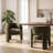 Velvet Upholstered Barrel Dining Armchair-2012395946