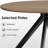 Solid Wood Round Dining Kitchen Table For 4-6 People With Intersecting Pedestal Base-2040501746
