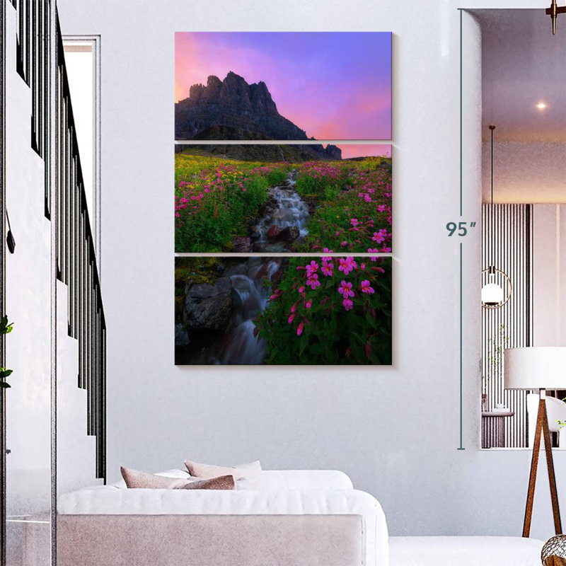 Alvord Scenic Flower Field, H 74 po x l 48 po