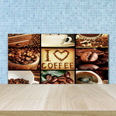 50cm W x 100cm L Glass Peel and Stick Panel