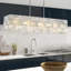 Lustre rectangulaire en cristal 8 lumières