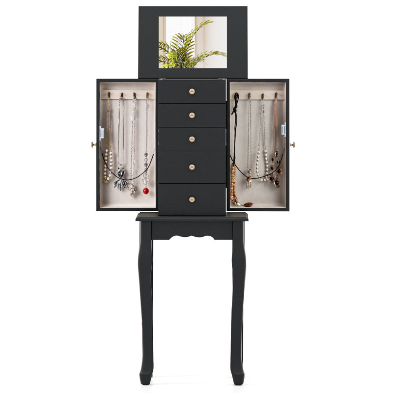 Armoire à bijoux Cheik, Noir