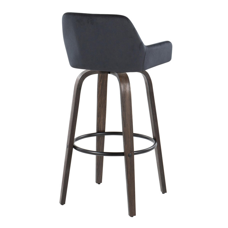 Tabouret de bar 30 po Daniella, Noyer, Noir