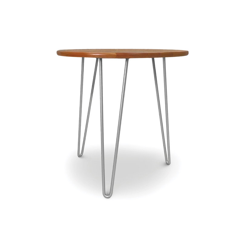 Sage Round End Table With Metal Legs