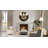 Contemporary Cast Stone Fireplace Surround with Beveled Hearth-103606629-103606635