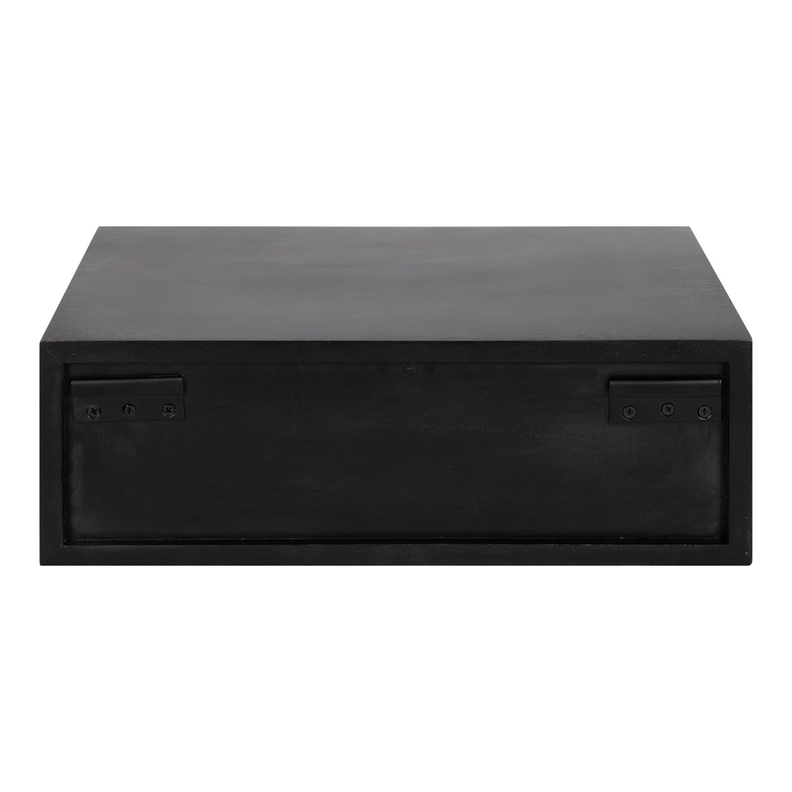 Geoffry 18" Mango Wood Floating Shelf, Black