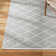 TOWN & COUNTRY EVERYDAY Rein Solid Diamond Everwash Non-Slip Backing Washable Area Rug Grey