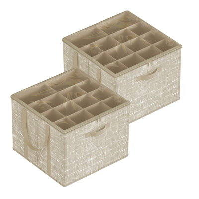 16 Pair Shoe Storage Box 