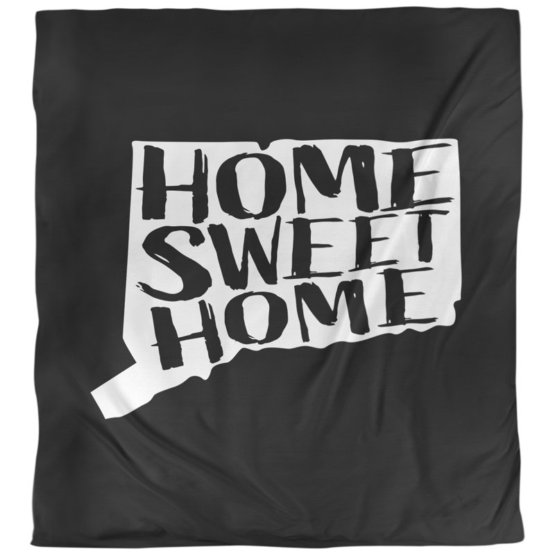 Housse de couette connecticut doux, Housse de couette pour grand lit, Noir, Microfibre