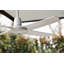Nautilus 52" Wet Rated Outdoor Ceiling Fan with Remote Control, Modern White Patio Ceiling Fan-1646545724