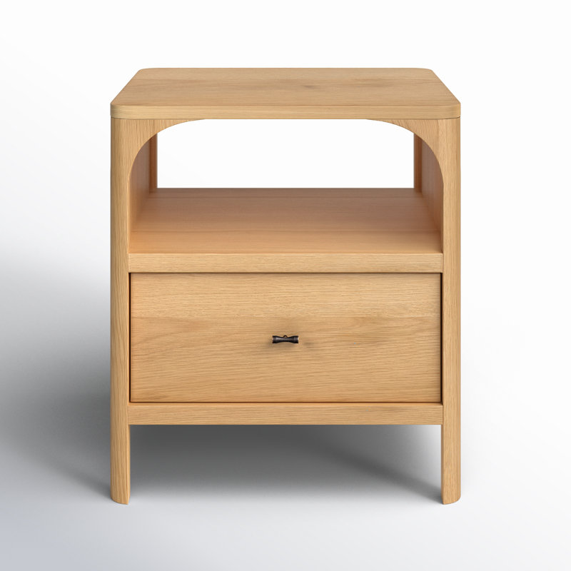 Kaela 21.1'' W Solid Wood Nightstand, Natural