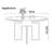 Vintage round table cream style table Round with Solid Wood Base Dining Table-100661692