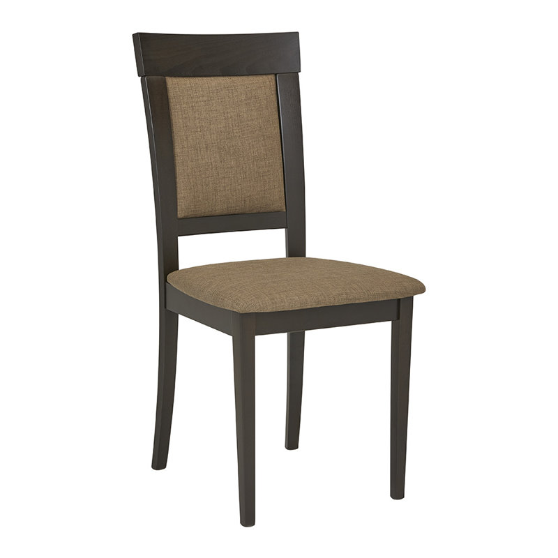 Chaise parsons rembourrée en mélange de lin Jvonn