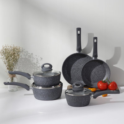 Allana-Jo 8 - Piece Non-Stick Cookware Set