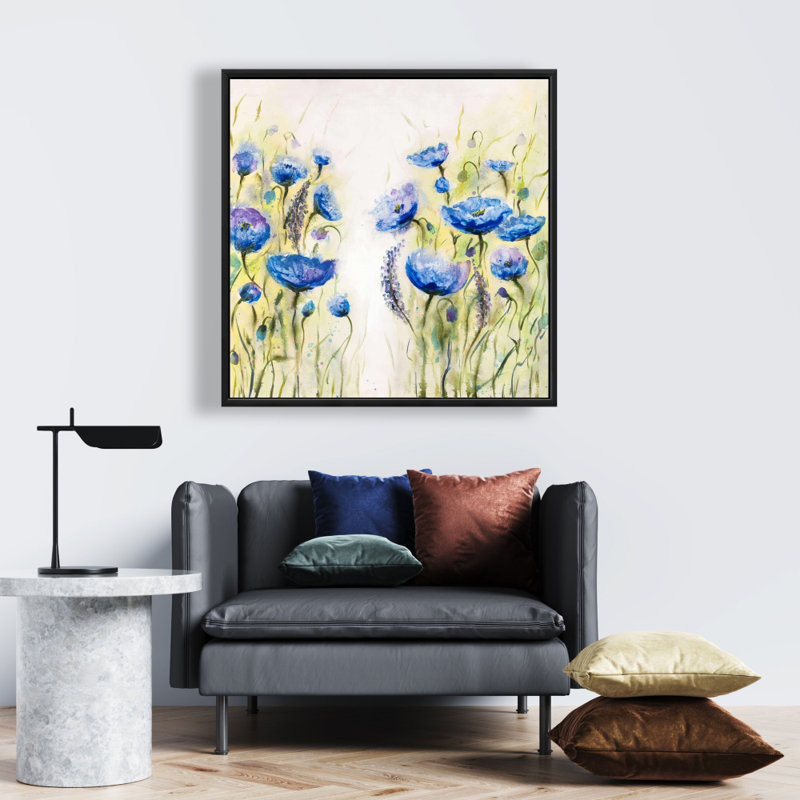" Blue Garden ", 24" H x 24" W