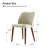 Kanalu Modern Upholstered Dining Chair with Solid Wood Legs-93594120