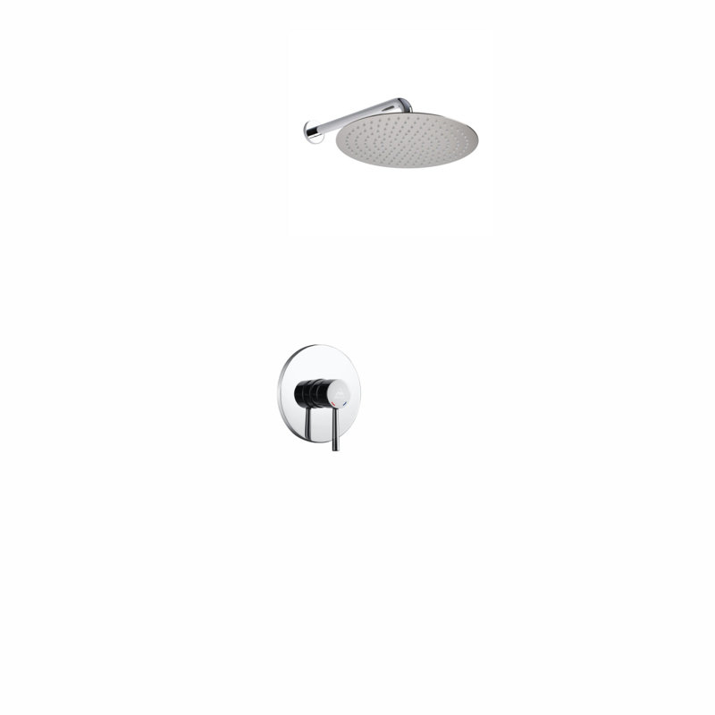 Complete Shower System with Rough in-Valve, Chrome