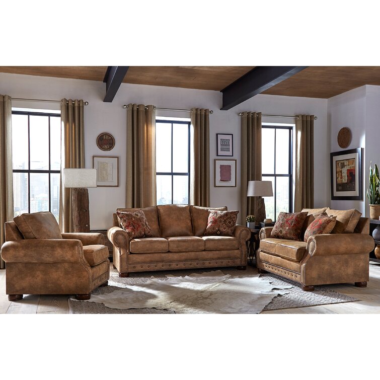 Loon Peak® Gabrielle 3 - Piece Living Room Set