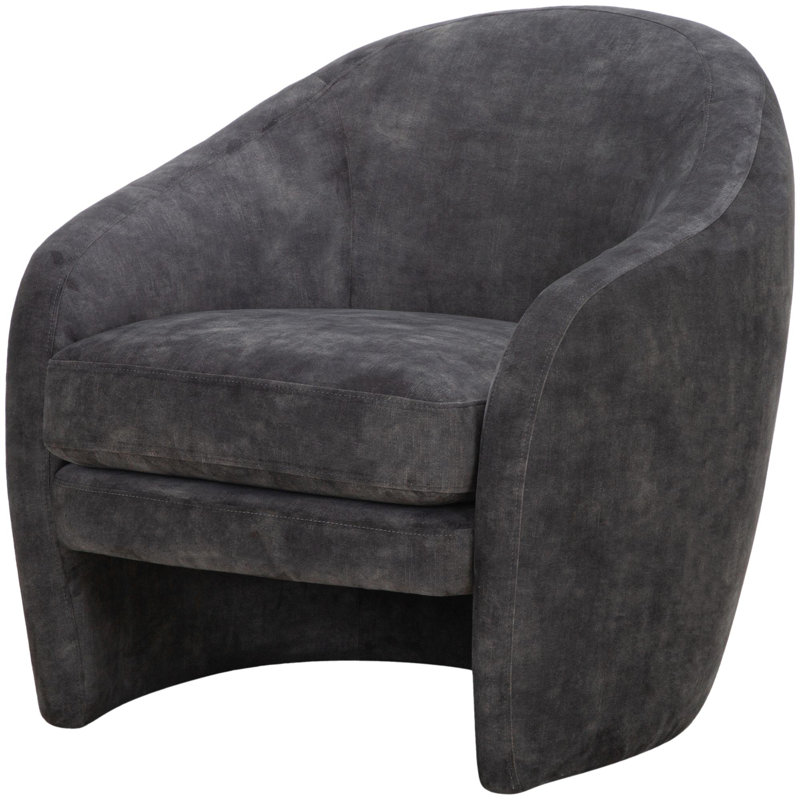 Conan Accent Chair, Hatcher Gray Polyester