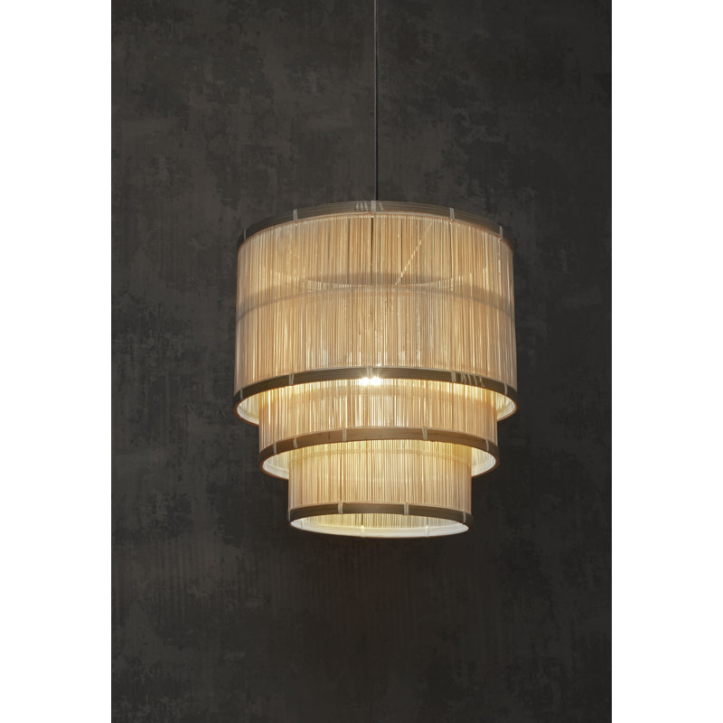 40cm H Drum Lamp Shade ( Clip On ) in Natural