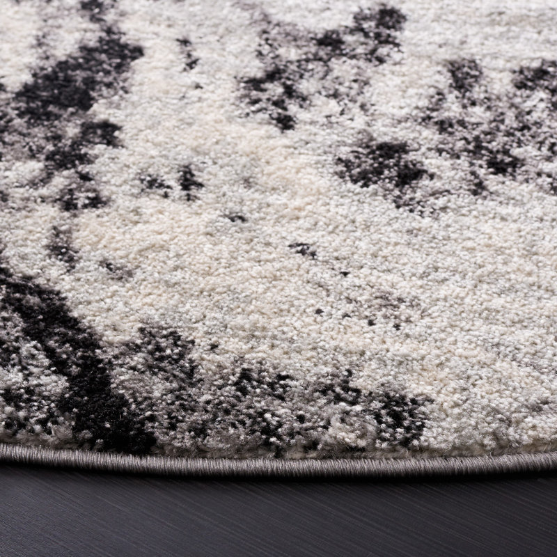 Tapis abstrait tissé à la machine Dwana, Rectangle 9 pi x 12 pi