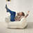 Teddy 43" Boucle Upholstered Bean Bag Couch For Adults and Kids-164063485