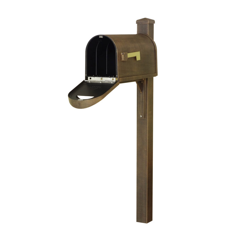 Boîte aux lettres montée sur poteau Curbside