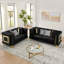 Ensemble de canapé en velours 2 pièces-1268048000