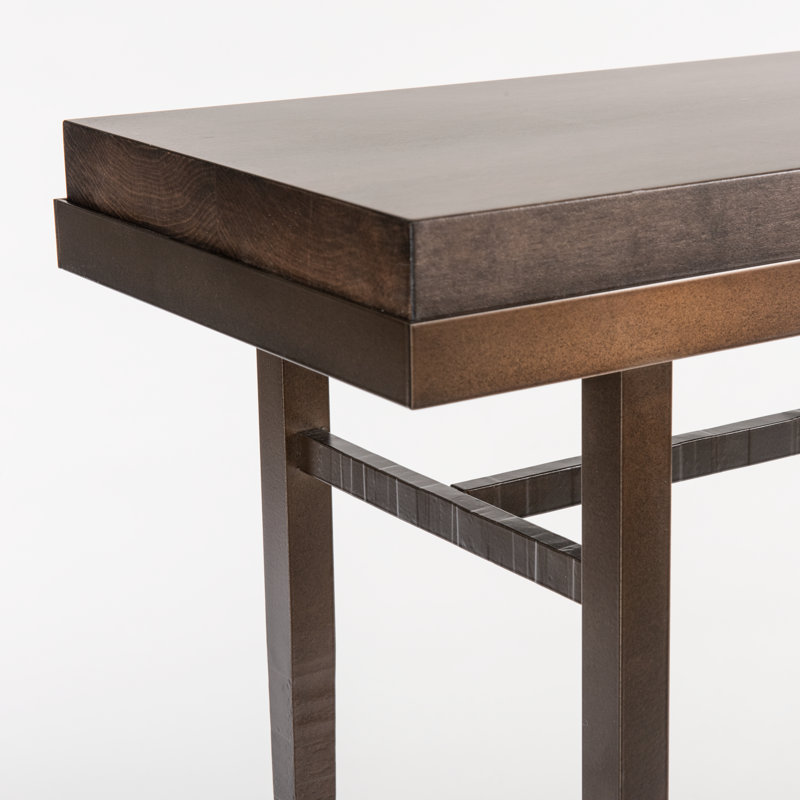Wick Console Table, Oil Rubbed Bronze, 32" H x 42" W x 11.5" D, Espresso