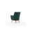 Luxurious Green Wing Chair, Velvet Fabric, 29.1 x 31.5 x 29.5 inches | Sturdy Hornbeam Wood Frame, Beech Wood Legs | Comfortable 32 DNS Foam Seat, Easy Clean Design | Perfect for Modern Living Rooms & Hotels-945098423