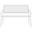 Powder Coated Steel Outdoor Bench-1201156569