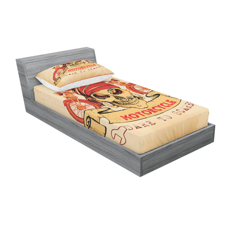 Microfiber Sheet Set, Twin Sheet Set with Fitted Sheet