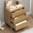 Modern Fluted 3-Drawer Nightstand, 23.6" Wood Bedside Table with Storage Cabinet for Bedroom, Living Room & Entryway-1287117295