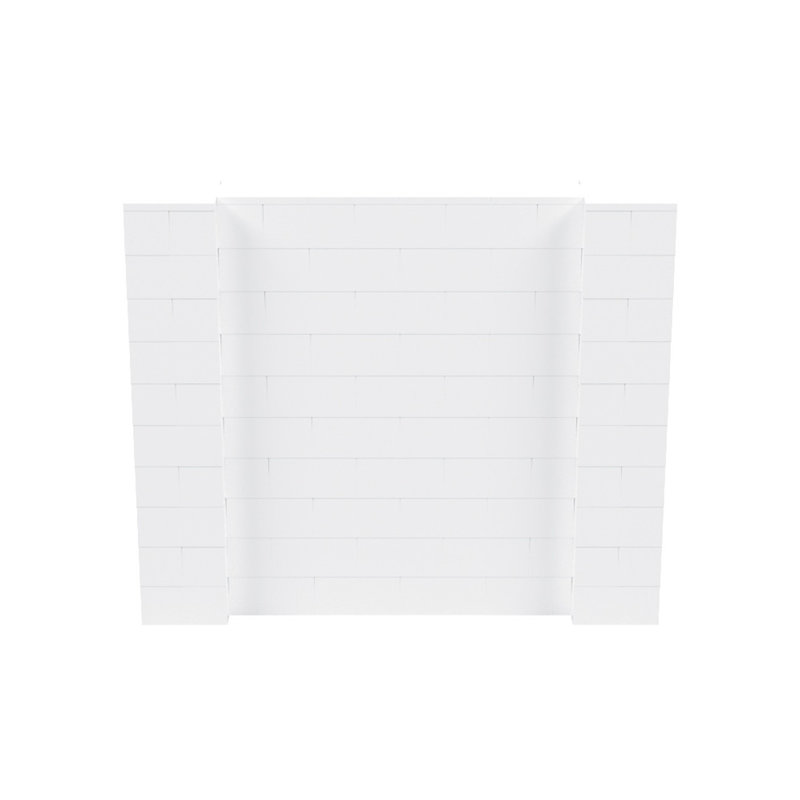 Ensemble mural de blocs géants 7 'T, H 60 po x l 72 po x P 12 po, Blanc