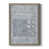 Toile avec cadre gris