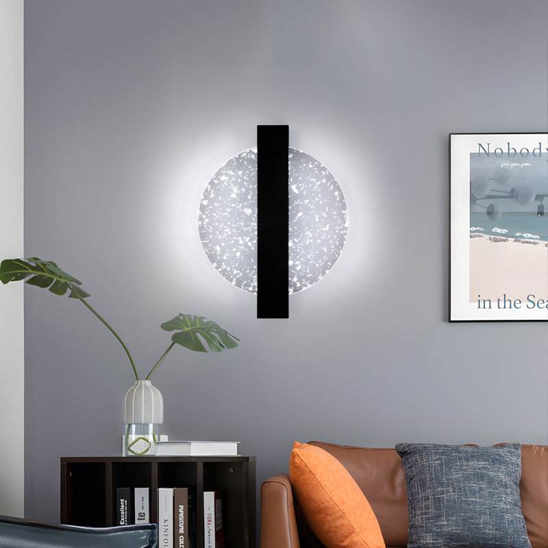 Dimmable Modern Acrylic Wall Lamp, Black