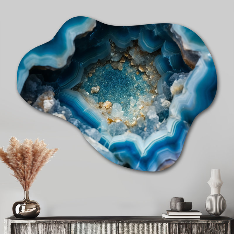 Reggie - Asymmetric Stone Geode, H 27 po x l 35 po