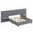 Upholstered Platform Bed With Big Headboard