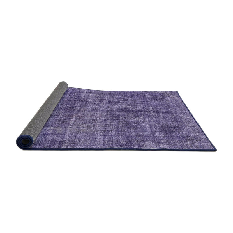 Tapis décoratif multicolore à motif abstrait, Rond 8 pi