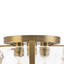 Industrial Modern 3-Light Rippled Glass Drum Semi-Flush Mount Ceiling Light-877074229