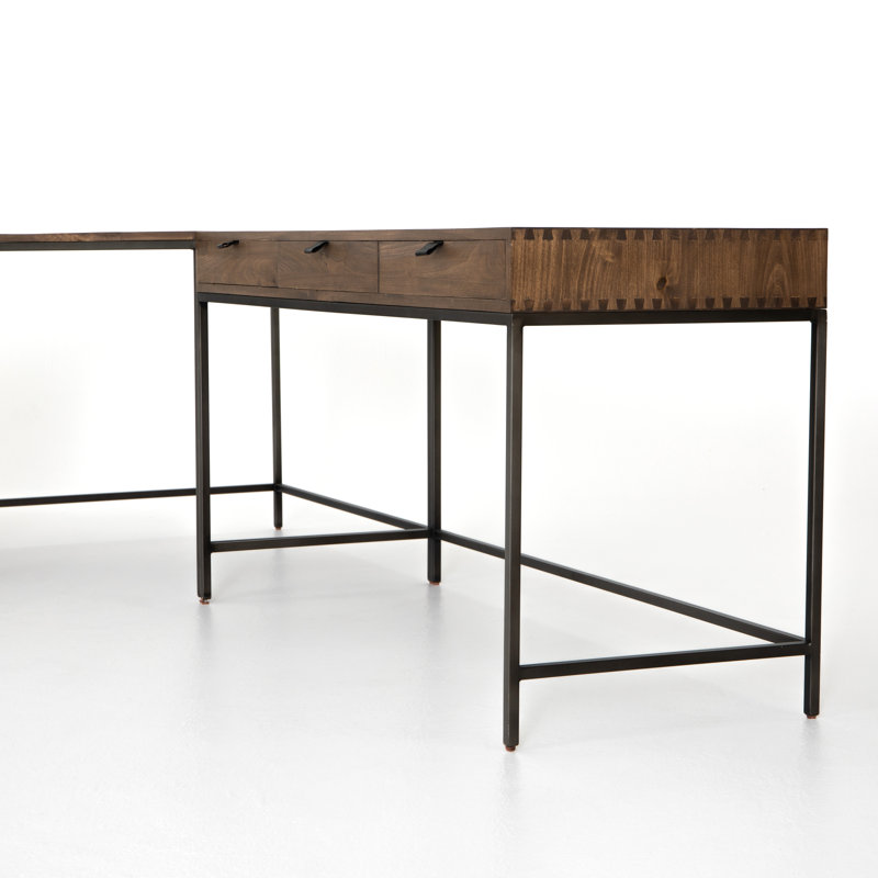 Trey Solid Wood Writing Desk, Auburn Poplar