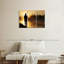 «Foggy Riverbank Fishing», 3 pièces sur toile-98562131