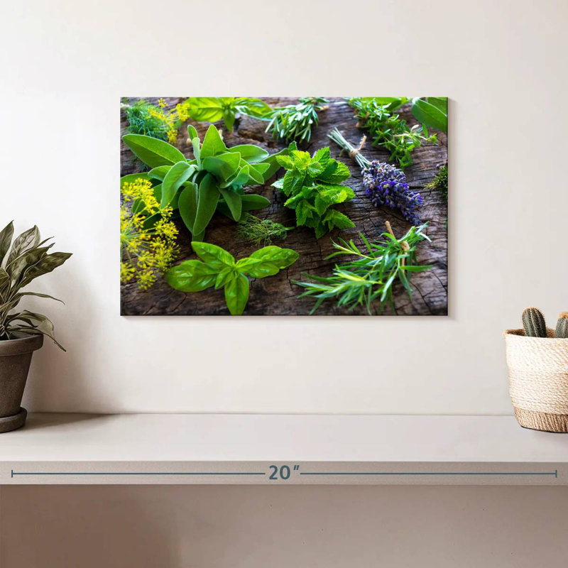 Bundled Herbs, 8" H x 12" W