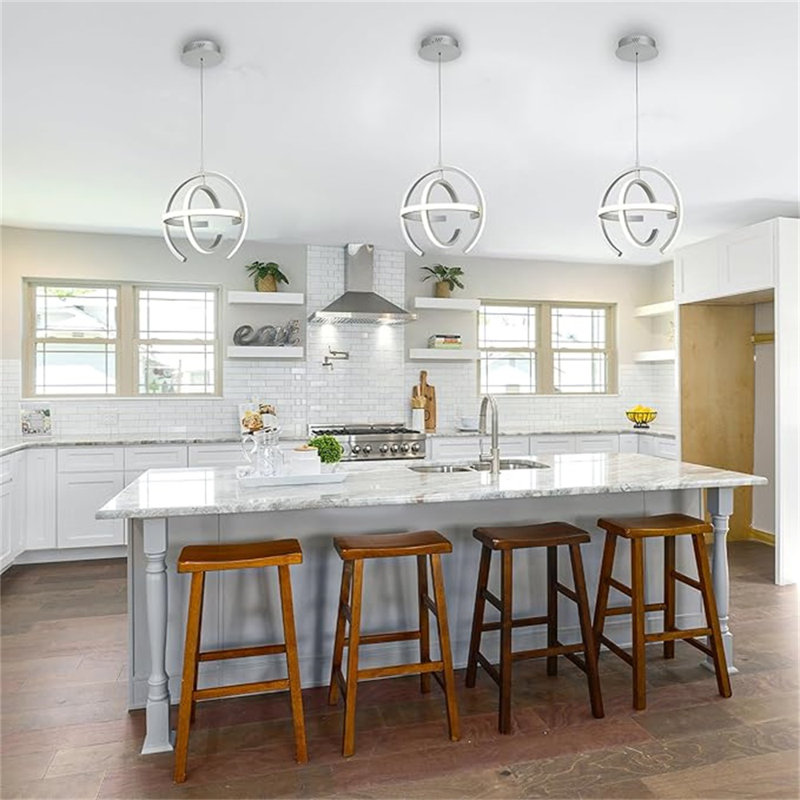 Silver Modern LED Pendant Light