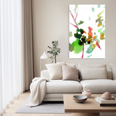 Contemporary Art Abstract Colorful Contemporary Landscape Nature Wall Art 1 Piece Wrapped Canvas Wall Art