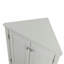 Grey Triangle Bathroom Storage Cabinet With Adjustable Shelves, Freestanding Floor Cabinet For Kitchen-641356534