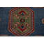 Tapis oriental géométrique Kazak fabriqué à la main 9 x 12